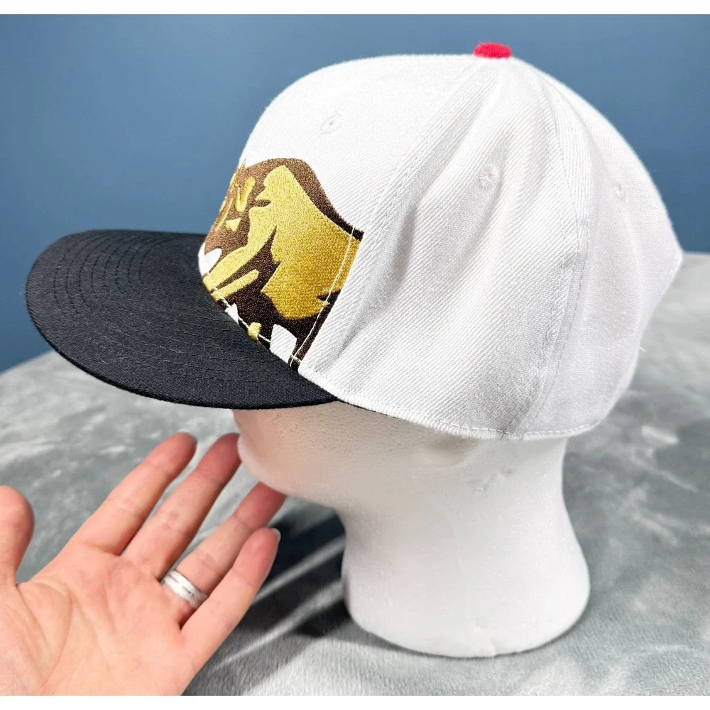 Dissizit California Bear Snapback Hat Mens White Black Red Star